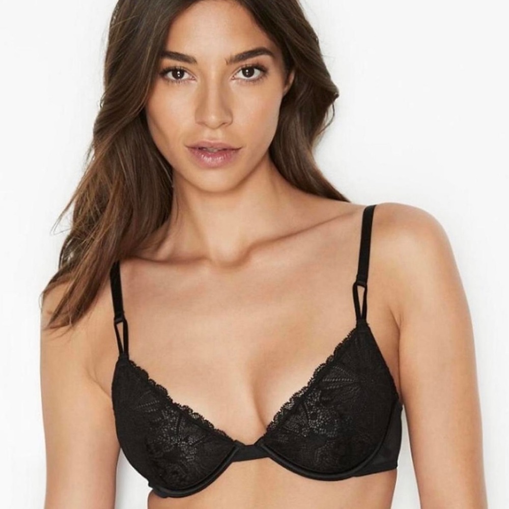 victoria secret lace demi bra (unlined, 34DDD)